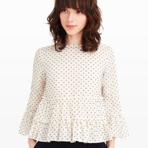 Club Monaco ruffle tiered blouse XS
